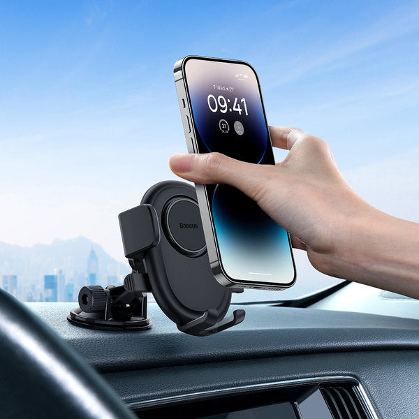 Baseus UltraControl Lite Car Holder, 5.4inch - 7.2inch, Black 
