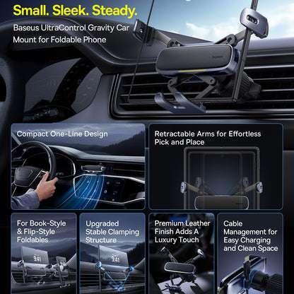 Auto nosač Baseus UltraControl, Univerzalan, Crni C40483401813-00