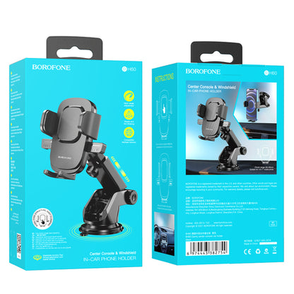 Auto držač Borofone BH60 Dainty, 4.5inch - 7inch, Crni