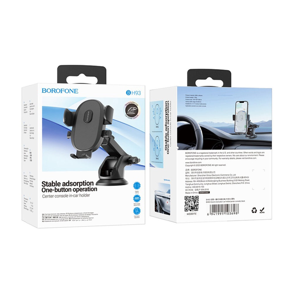 Auto nosač Borofone BH93 Grand, 4.5inch - 7inch, Crni