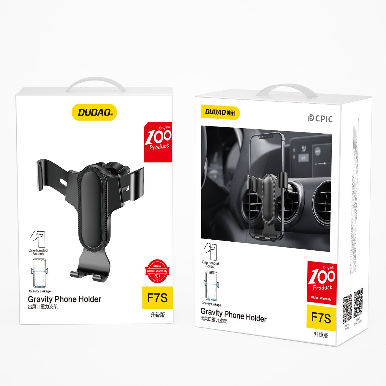 Car Mount Dudao F7s, Universal, Black 