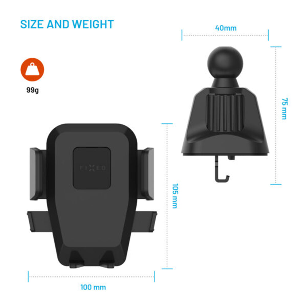 Auto nosač Fixed Iconiq Lock, Univerzalan, Crn