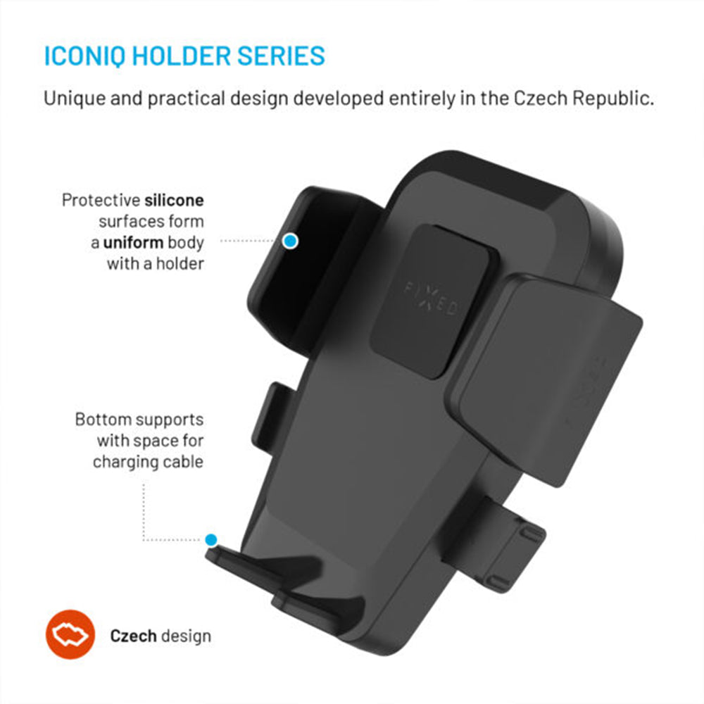Auto nosač Fixed Iconiq XXL, Univerzalan, Crn