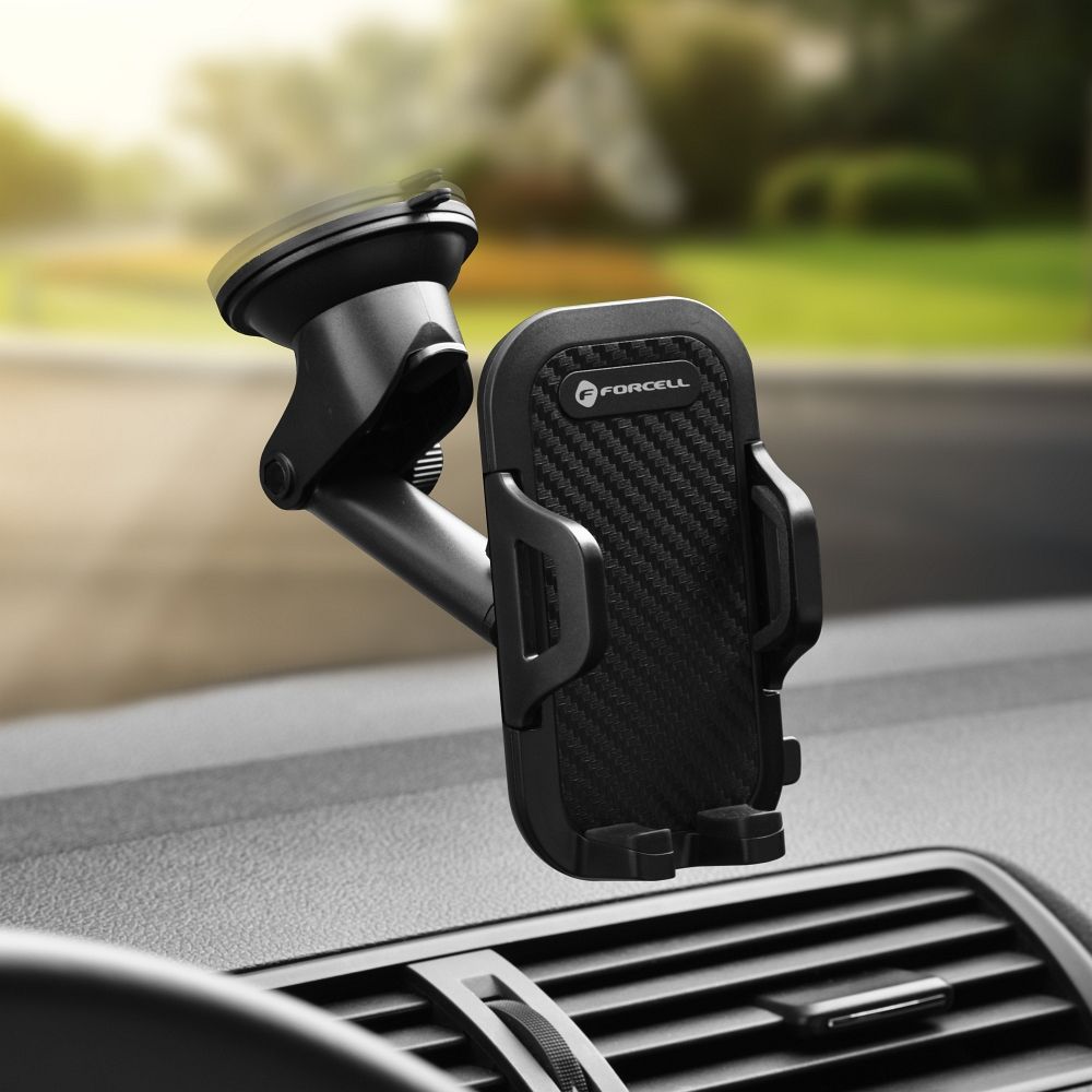 Auto nosač Forcell Carbon Bracket A151, 62mm - 95mm, Crni
