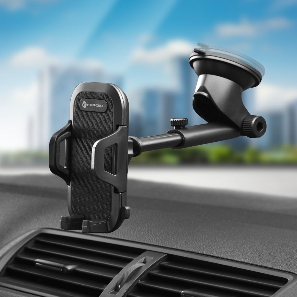 Auto nosač Forcell Carbon Bracket A151, 62mm - 95mm, Crni