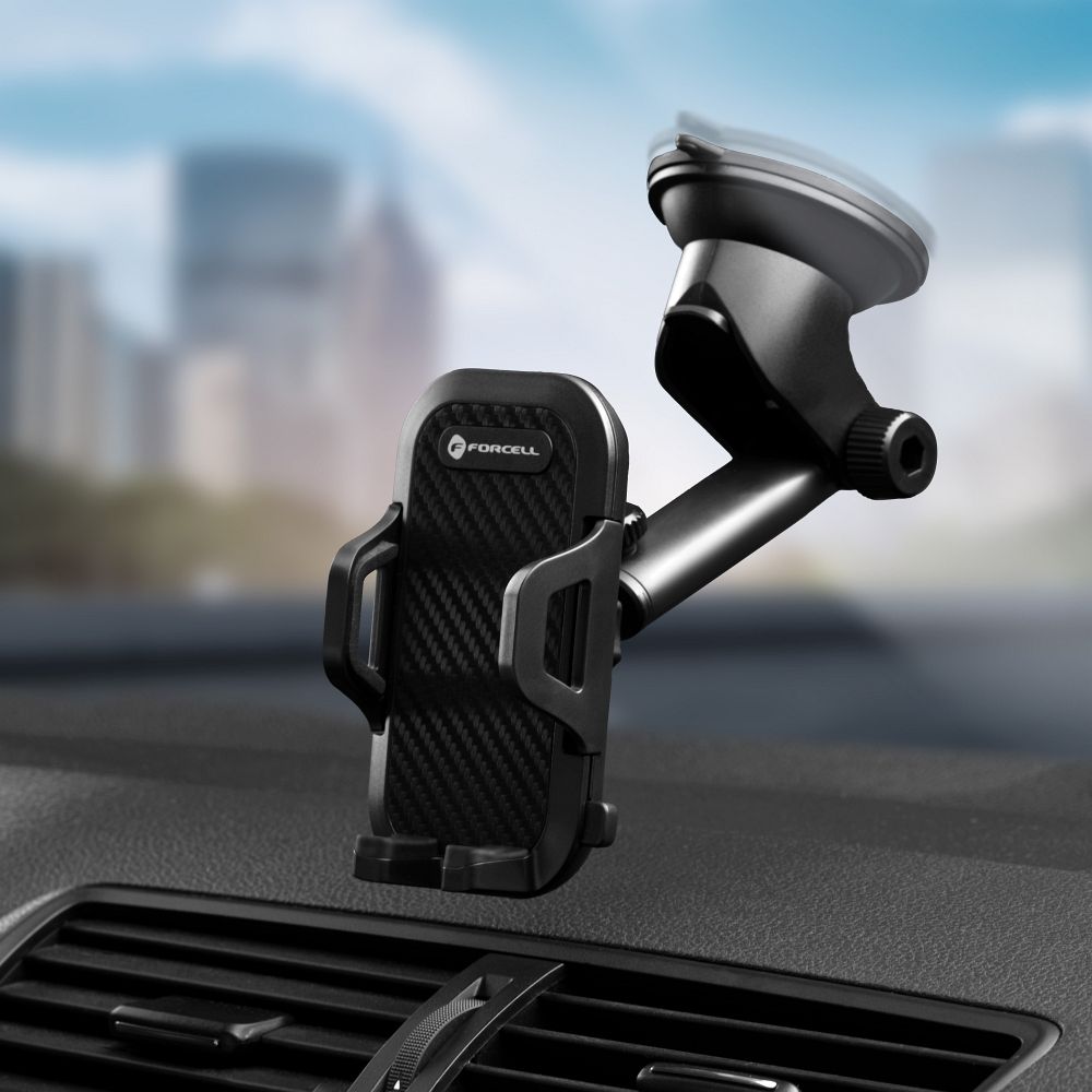 Auto nosač Forcell Carbon Bracket A151, 62mm - 95mm, Crni