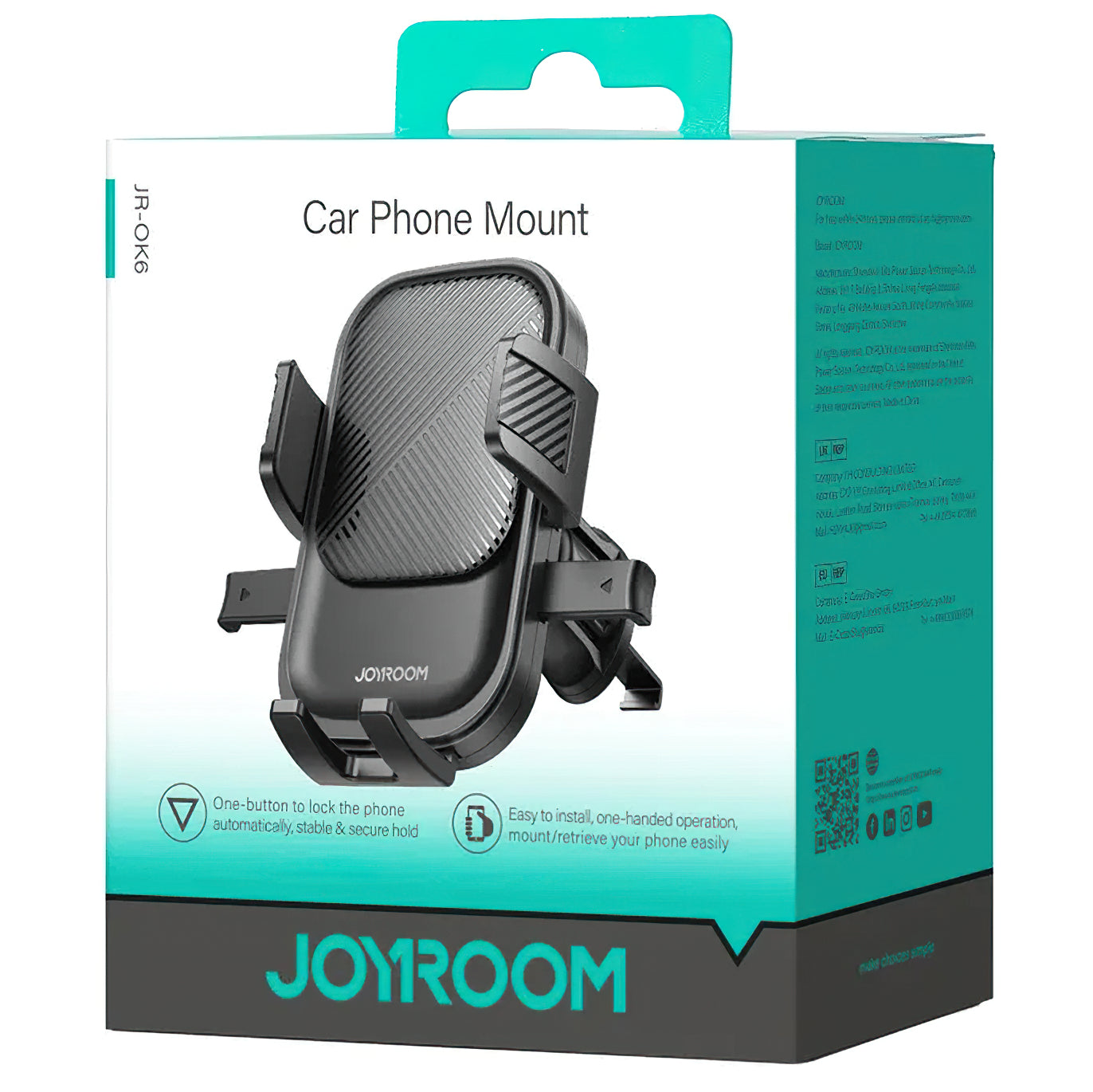 Auto nosač Joyroom JR-OK6 Vent, 4.7inch - 6.8inch, Crni