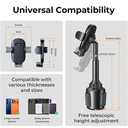 Suport Auto Lisen, 4.7inch - 7.2inch, Crni YL0220100001