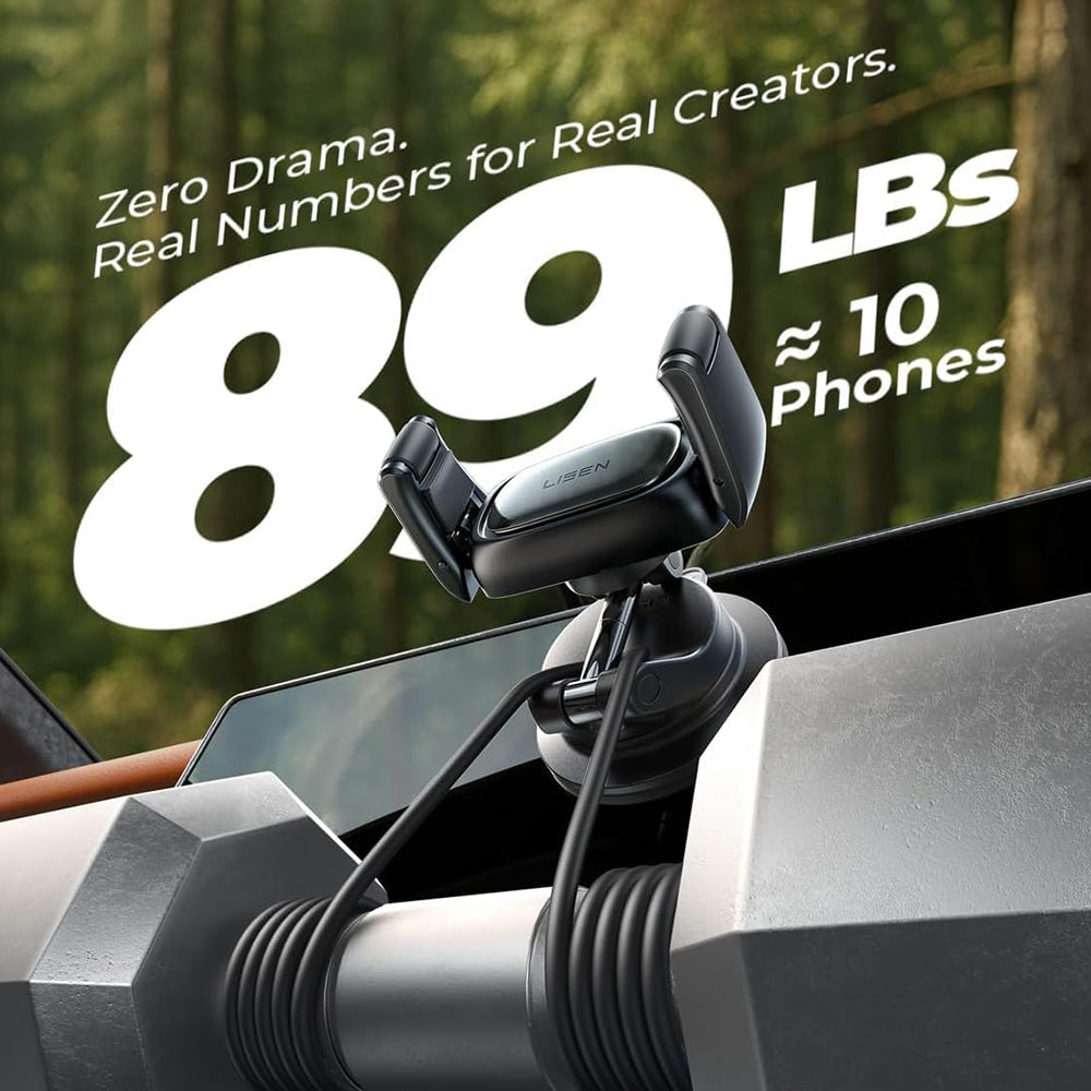 Auto držač Lisen A609, 4 inča - 7 inča, Crni YL0225120003