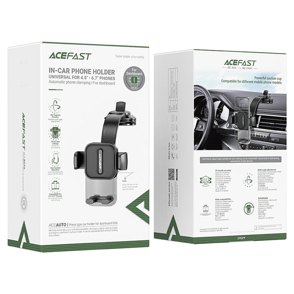 Auto nosač Acefast D26, Univerzalan, Crn