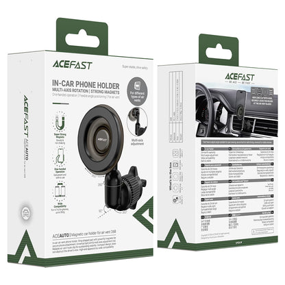 Magnetni auto držač Acefast D68, 4.7inch - 6.9inch, Crni
