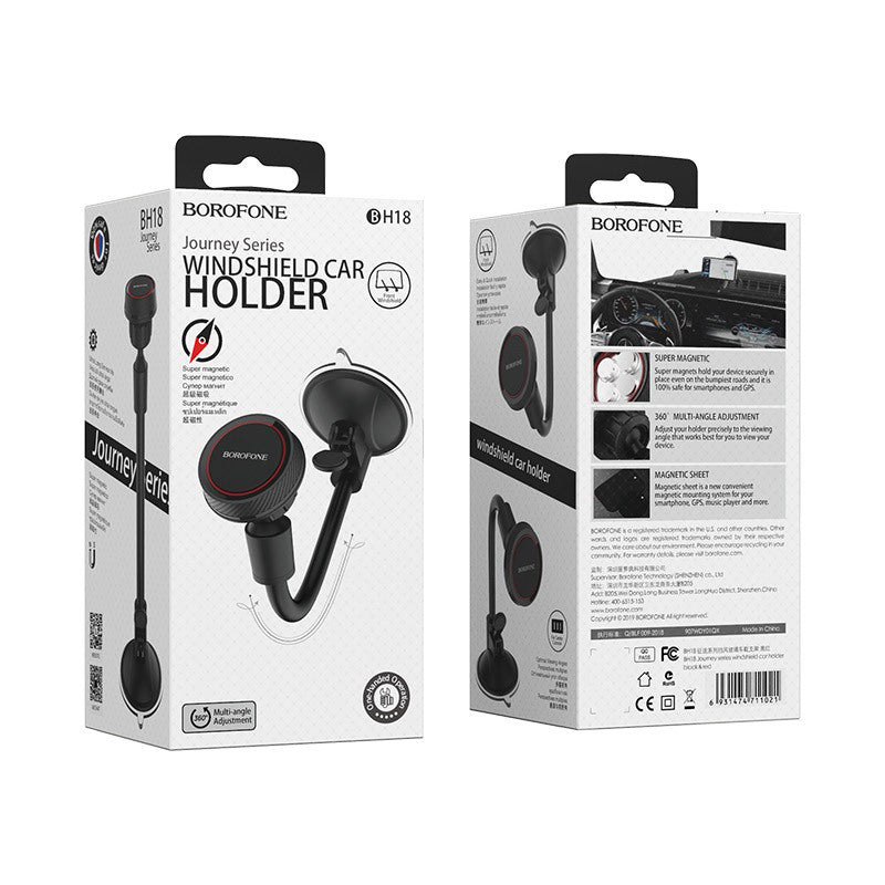 BH18 Journey Magnetic Magnetic Journey Magnetic Car Holder, Universal, Black 