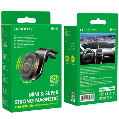Univerzalni magnetni auto držač Borofone BH40 Kyle, crni