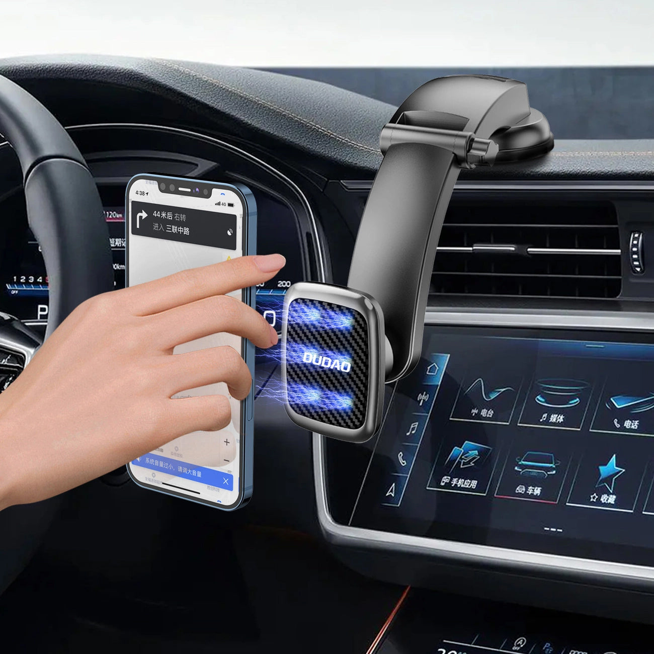 Auto Magnetni Držač Dudao F12s, Univerzalan, Crni