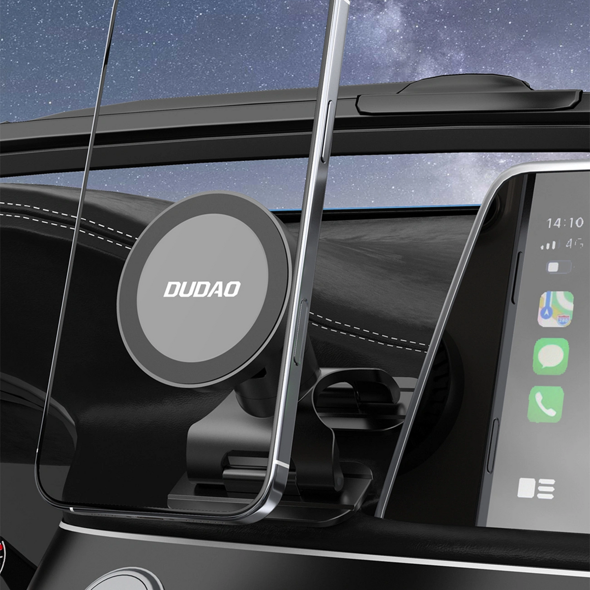 Magnetni auto držač Dudao F25, univerzalni, crni