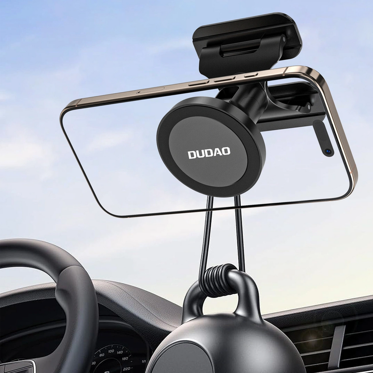 Magnetni auto držač Dudao F25, univerzalni, crni