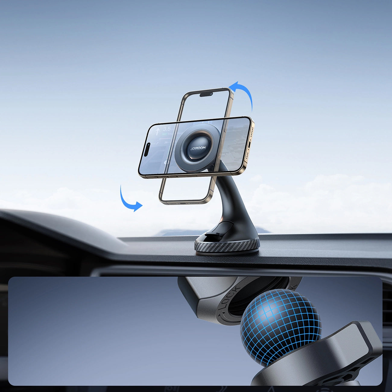 Auto nosač magnetni Joyroom JR-ZS406, univerzalan, crni