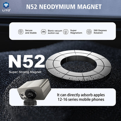 Auto Magnetni Nosac Lito LT-W12, Univerzalan, Crn