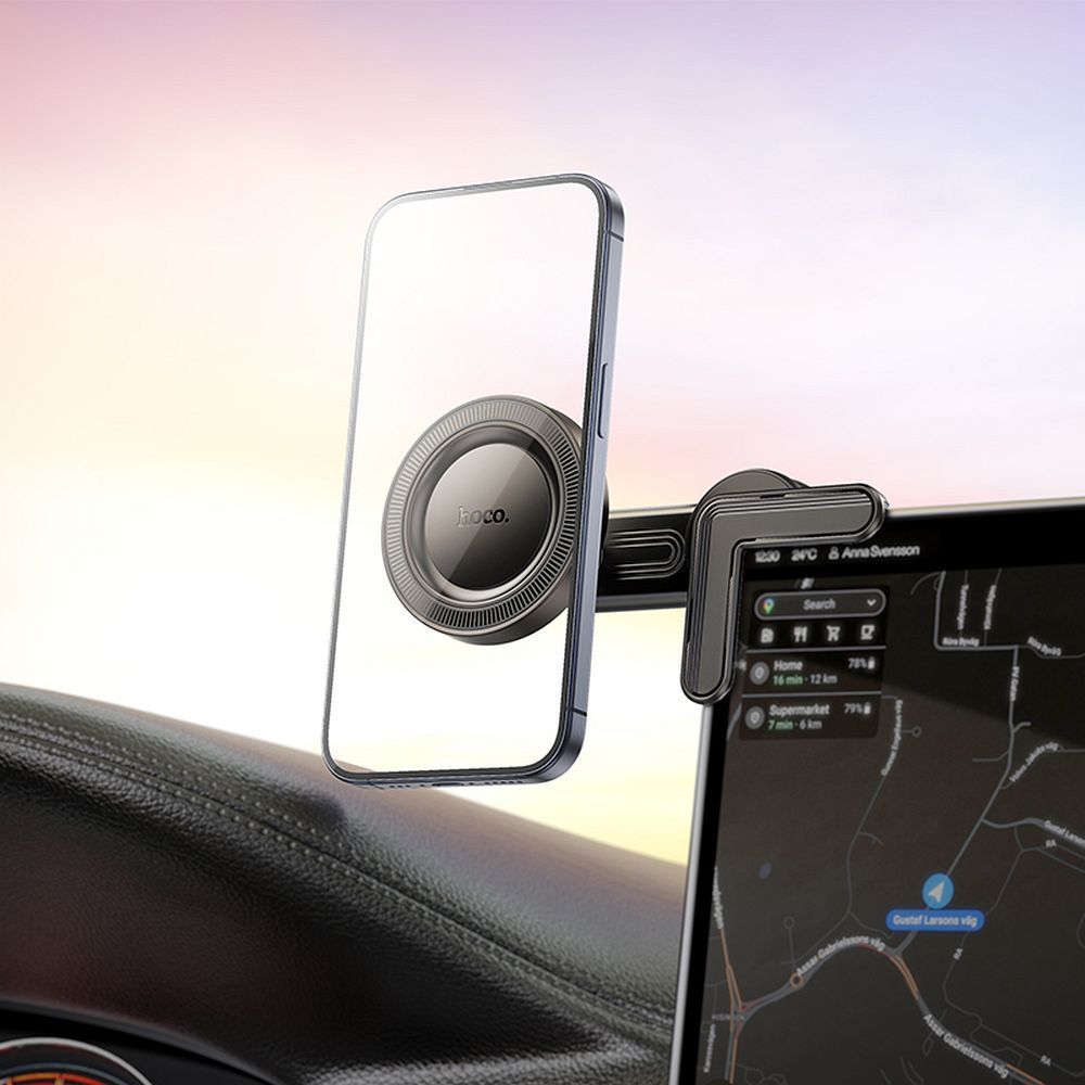 Auto Magnetni MagSafe Držač HOCO H57, Univerzalan, Crni