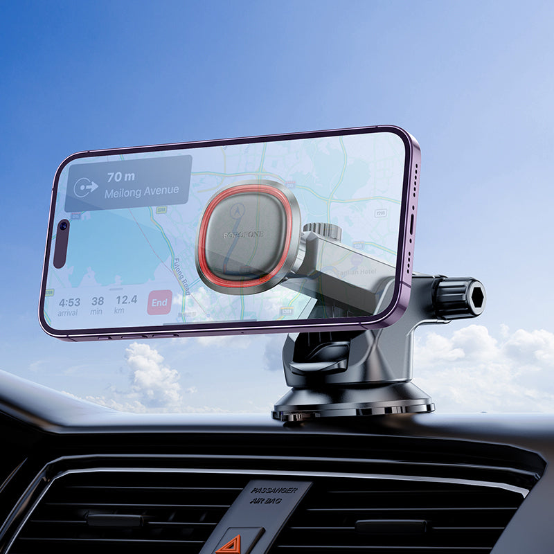 Univerzalni magnetni auto držač Borofone BH125 Roman, crni