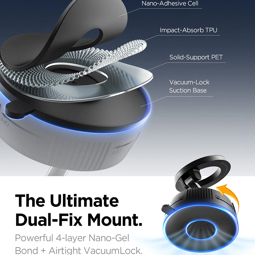 Suport Auto Magnetic Spigen MFT36, Univerzalan, Crni ACP11172