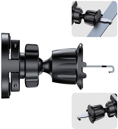 Auto magnetni nosač Tech-Protect N62 2in1, Univerzalan, Crni