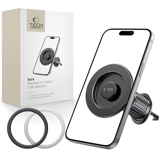 Auto Magnetni Držač Tech-Protect N58 Vent, Univerzalan, Crn