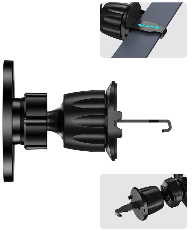 Univerzalni magnetni auto držač Tech-Protect N56 2in1 II, crni