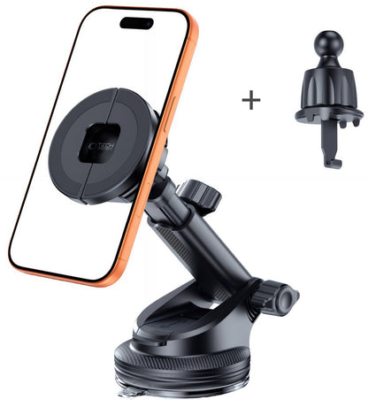 Auto magnetni nosač Tech-Protect N62 2in1, Univerzalan, Crni
