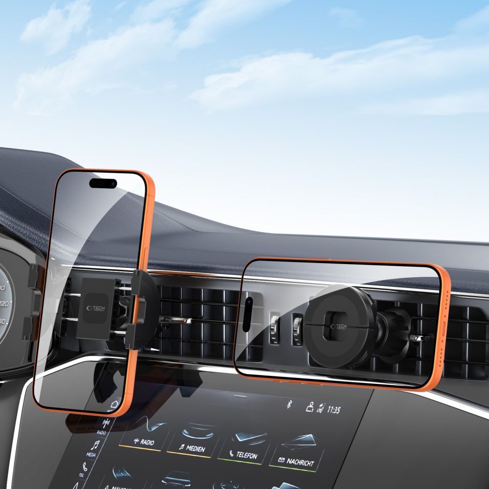 Auto magnetni nosač Tech-Protect N62 2in1, Univerzalan, Crni