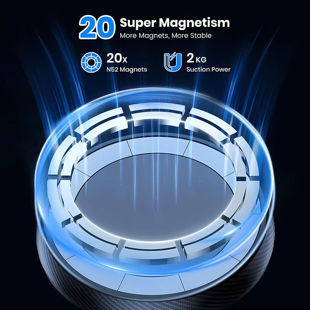 Auto Magnetni Nosac Techsuit S12, Univerzalan, Crni