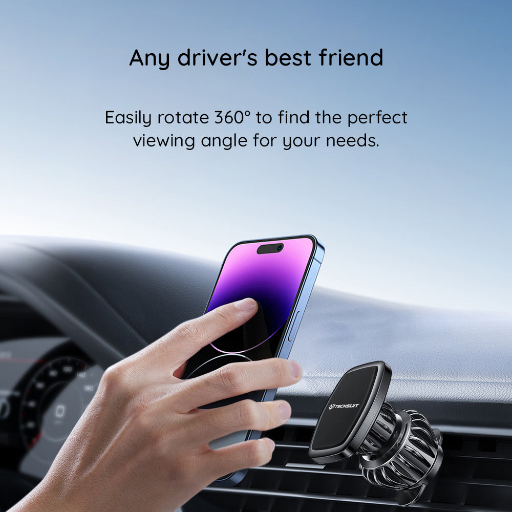 Auto Magnetni Nosac Techsuit S2, Univerzalan, Crn