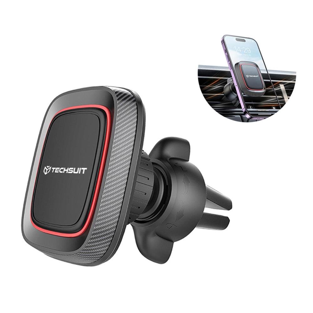 Auto nosač Magnetic Techsuit S4, Univerzalan, Crno Crveni