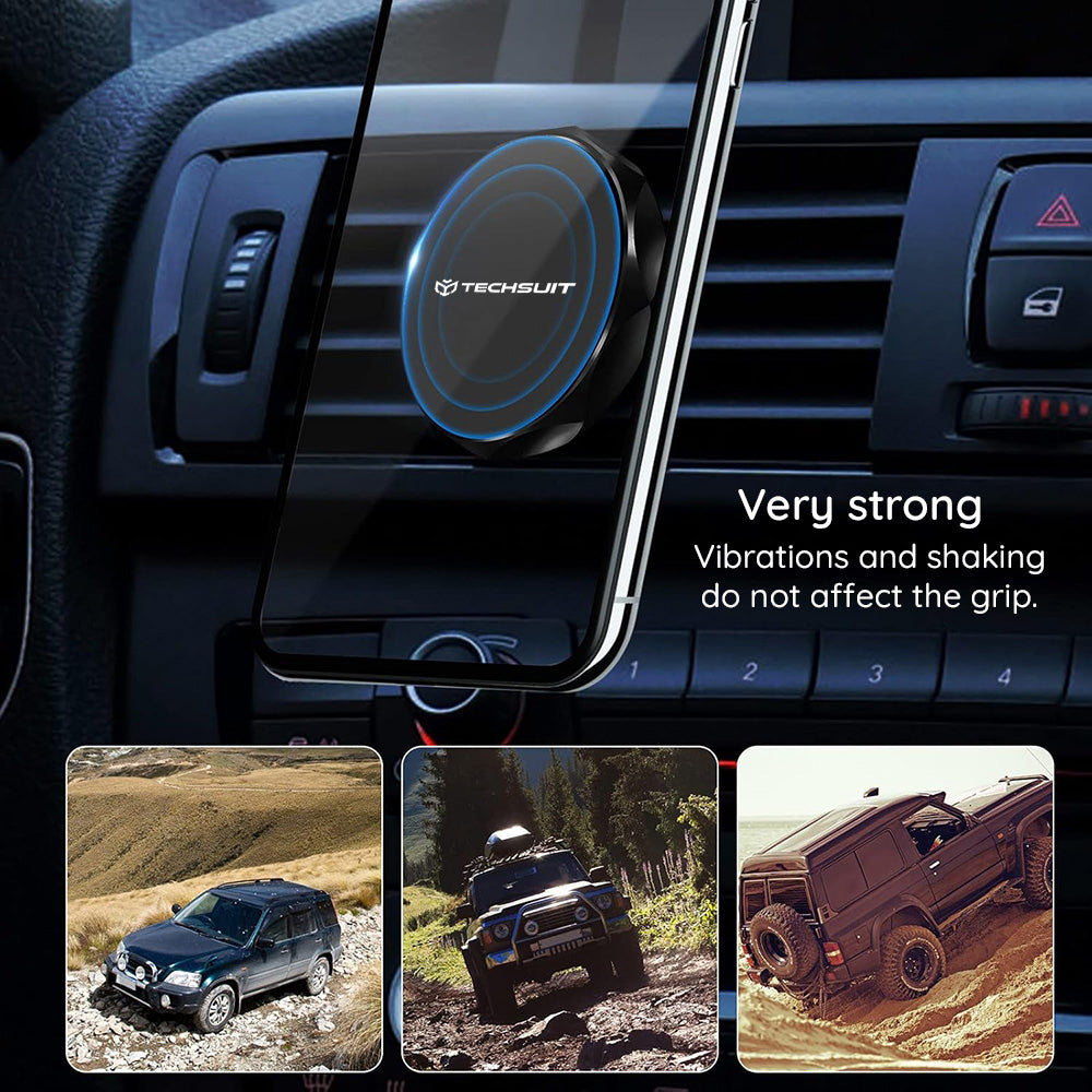 Auto Magnetni Nosac Techsuit S9, Univerzalan, Srebrni