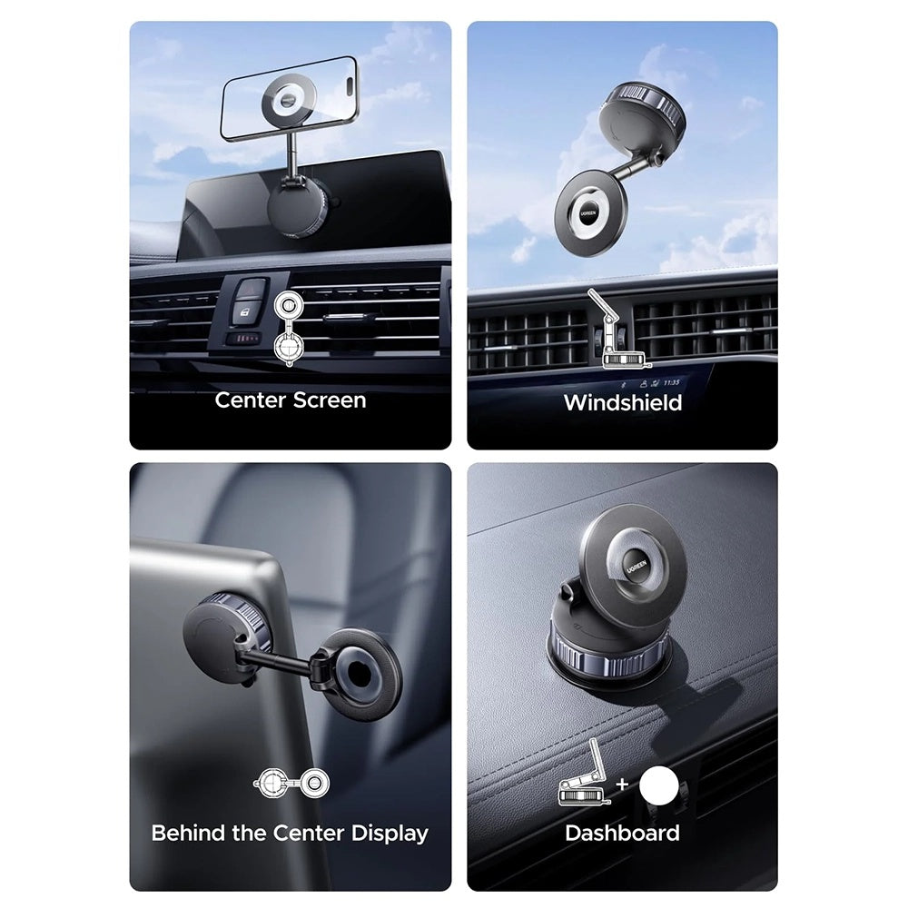 Suport Auto Magnetic UGREEN LP970 (75666), Univerzalan, Crn