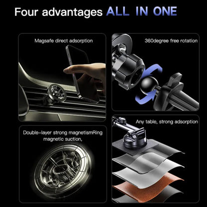 Auto Magnetni Nosac Yesido C158, Univerzalan, Crni