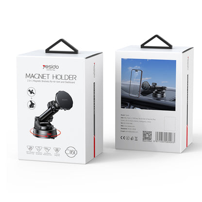 Auto Magnetni Držač Yesido C160, Univerzalan, Crn