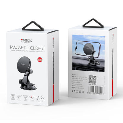 Auto Magnetni Držač Yesido C177, Univerzalan, Crn