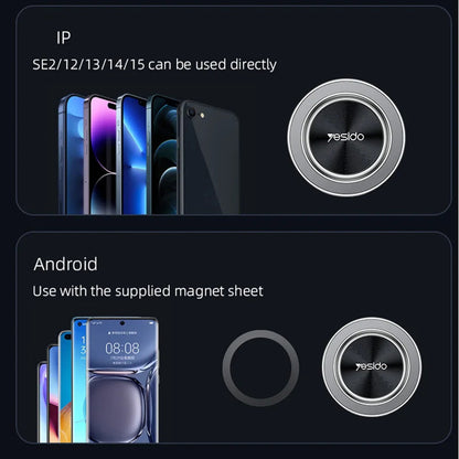 Auto Magnetni Držač Yesido C179, Univerzalan, Crn