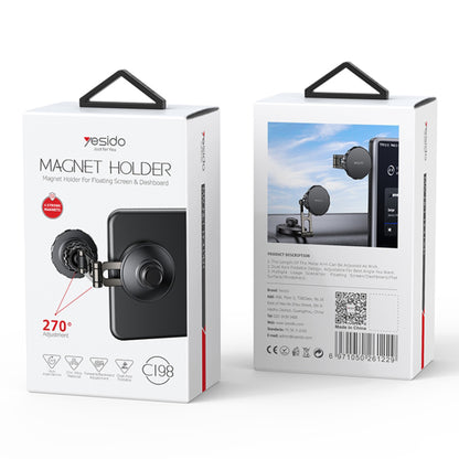 Auto Magnetni Držač Yesido C198, Univerzalni, Sivi