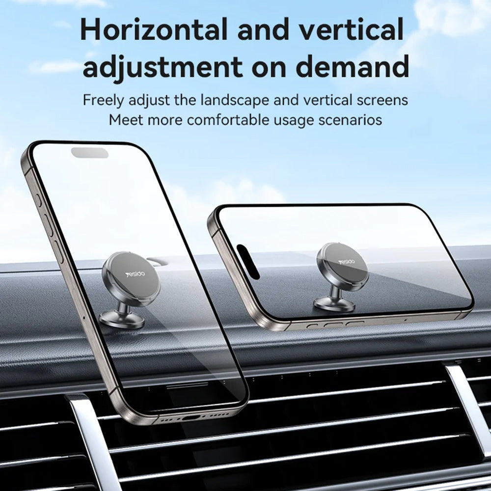 Auto Magnetni Držač Yesido C215, Univerzalan, Crn