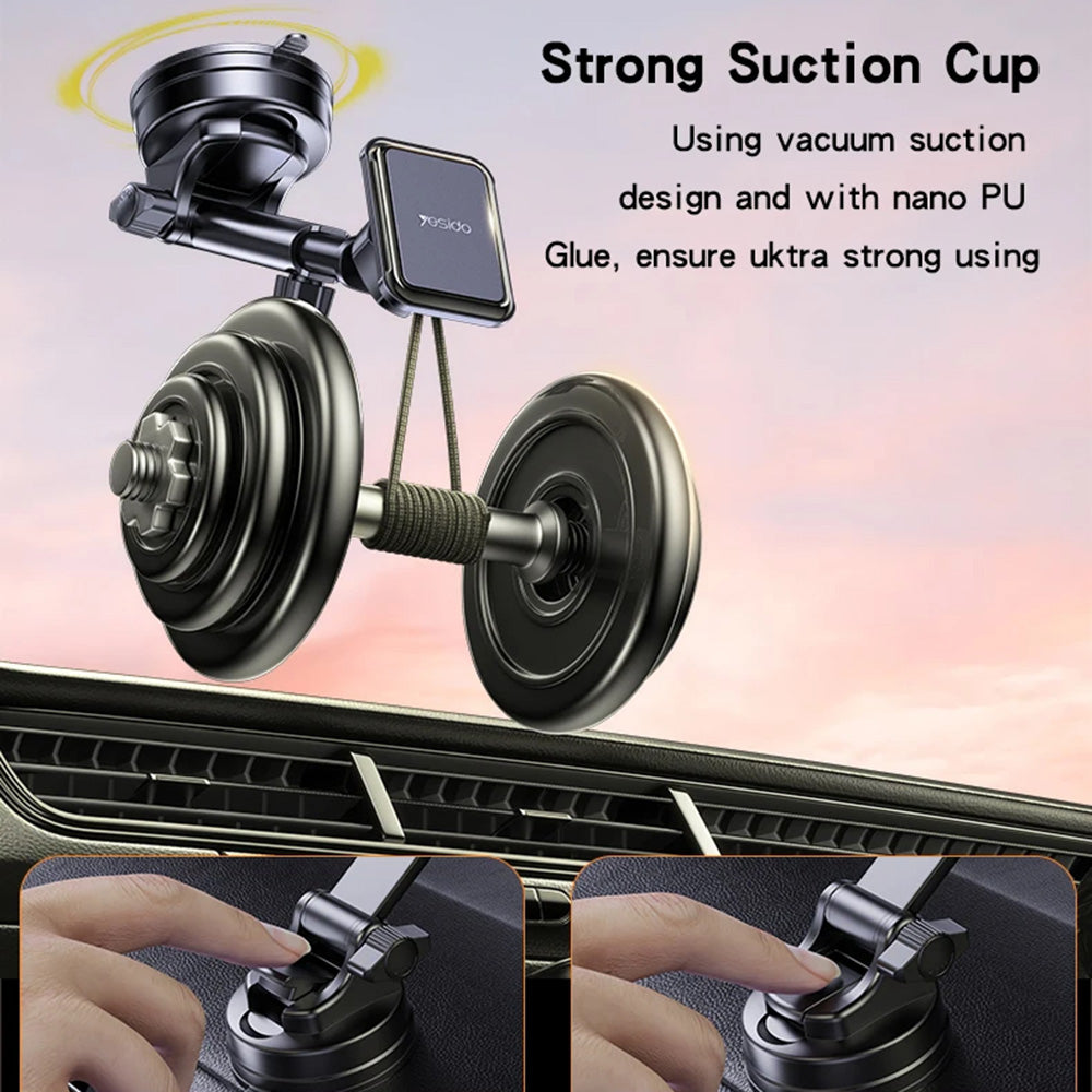 Auto Magnetni Držač Yesido C263, Univerzalan, Crn