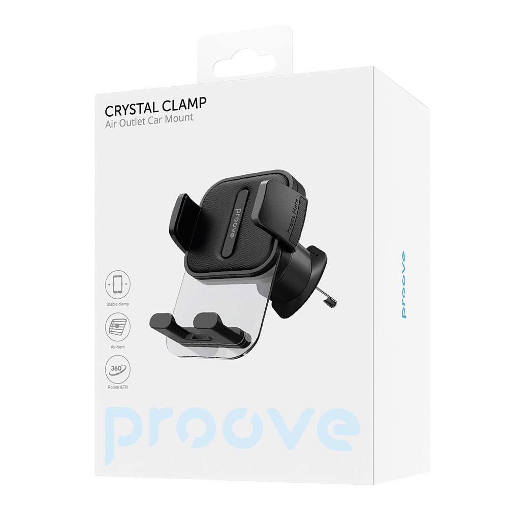 Suport Auto Proove Crystal Clamp, 4.7inch - 6.9inch, Crni CHCC00000001