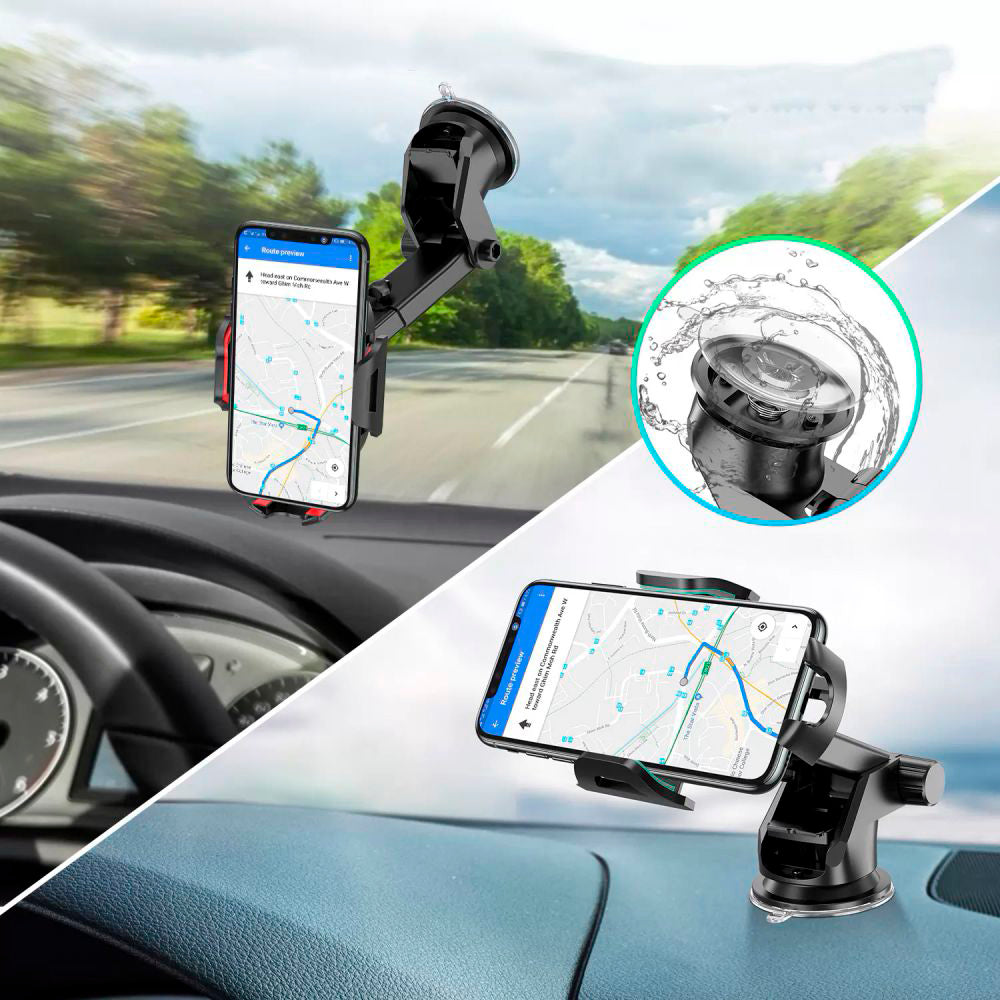 Suport Auto Techsuit S113, Univerzalan, Crn