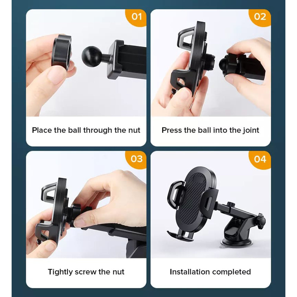 Suport Auto Techsuit S113, Univerzalan, Crn