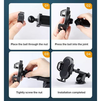 Suport Auto Techsuit S113, Univerzalan, Crn