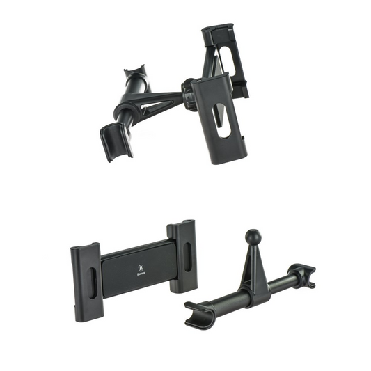 Auto držač za naslon za glavu Baseus BackSeat za telefon / tablet, 4.7inch - 12.9inch, crni, obnovljen SUHZ-01