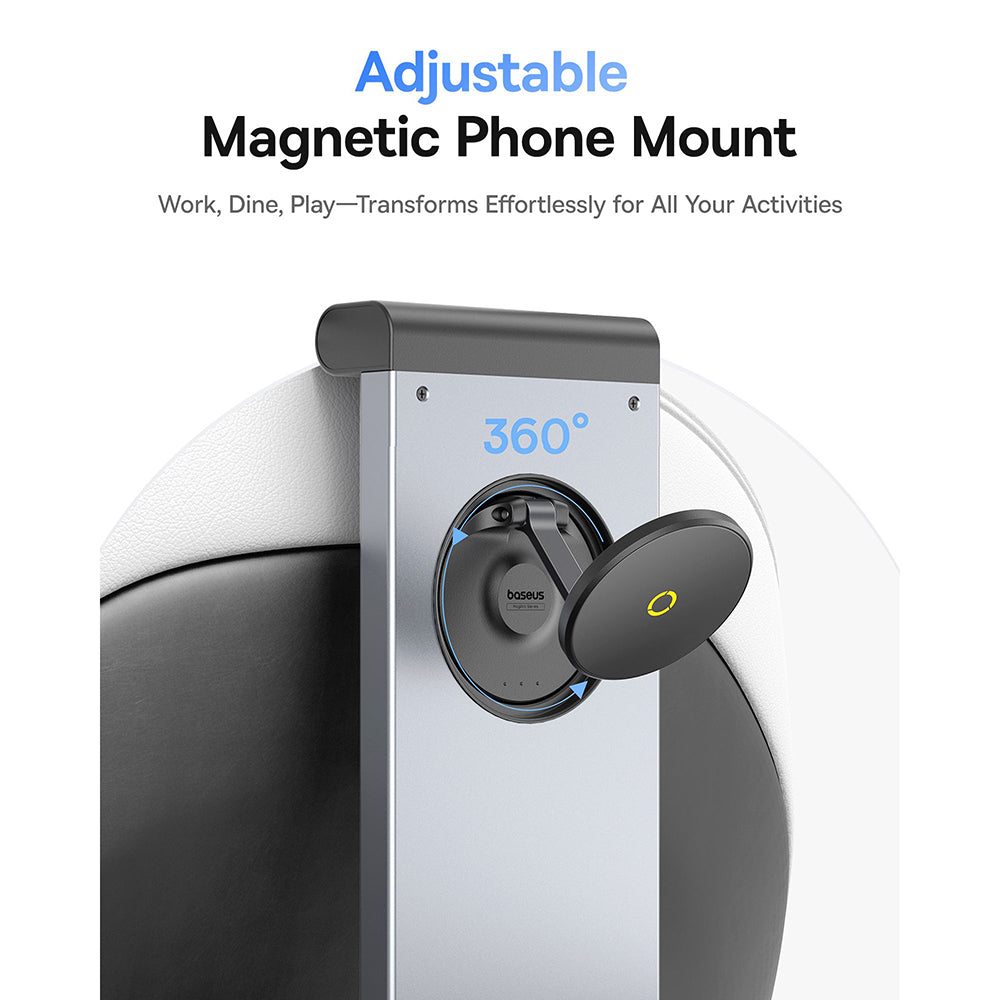 Auto nosač Magnetni Naslon za glavu Baseus MagPro II, Univerzalni, Crni C40272901121-00