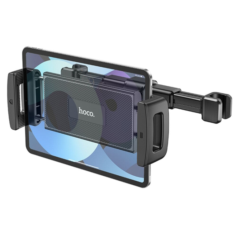 Auto nosač za naslon za glavu HOCO CA121 za telefon / tablet, 4.7inch - 10.5inch, Crna