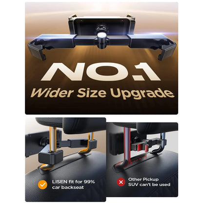 Auto nosač Lisen za telefon / tablet, 4.7inch - 12.9inch, Crni YL0221030002